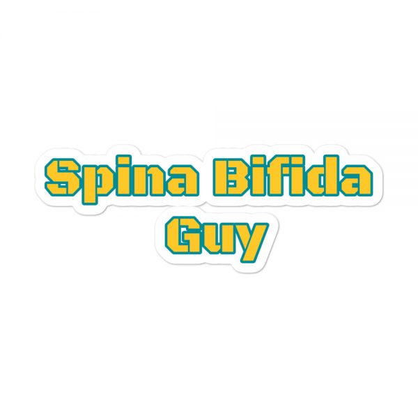 Bubble-free stickers:Spina Bifida Guy - Image 3