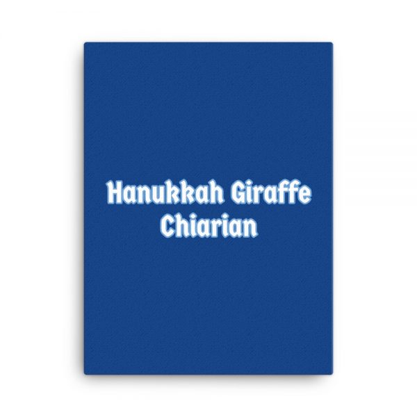 Canvas:  Hanukkah Giraffe Chiarian - Image 5