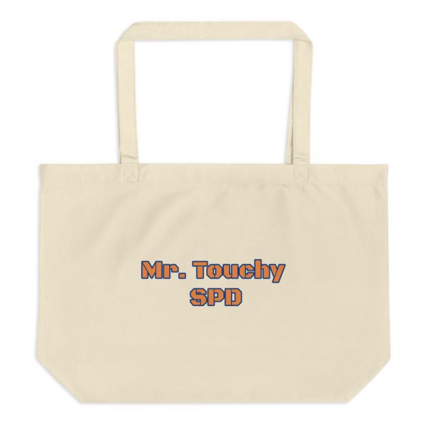 Large organic tote bag: Mr. Touchy SPD - Image 3