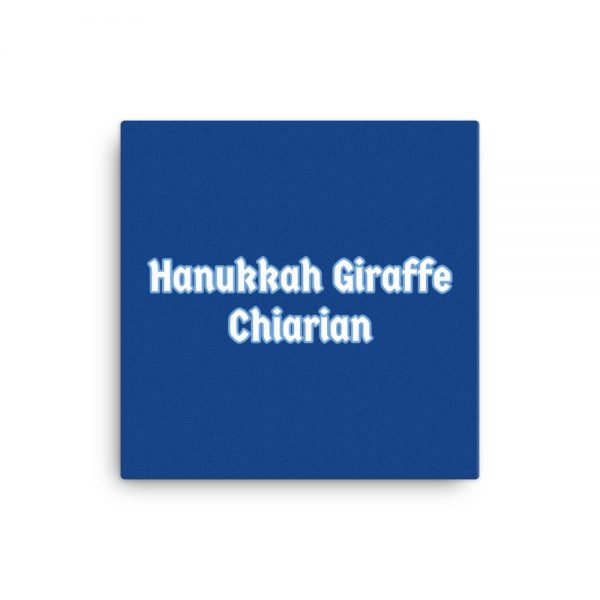 Canvas:  Hanukkah Giraffe Chiarian - Image 3