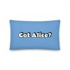 Basic Pillow: 	Got Alice?