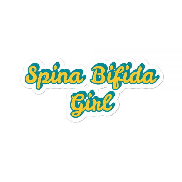 Bubble-free stickers:Spina Bifida Girl - Image 3