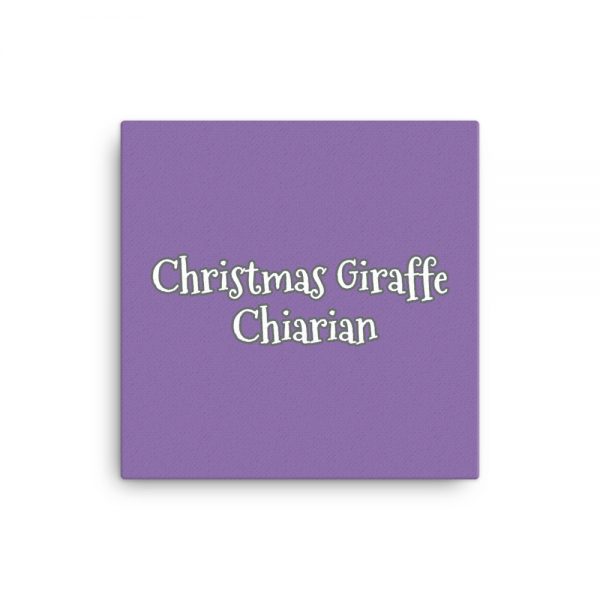 Canvas:  Christmas Giraffe Chiarian - Image 3