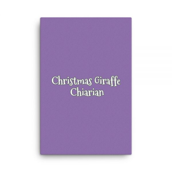 Canvas:  Christmas Giraffe Chiarian - Image 6