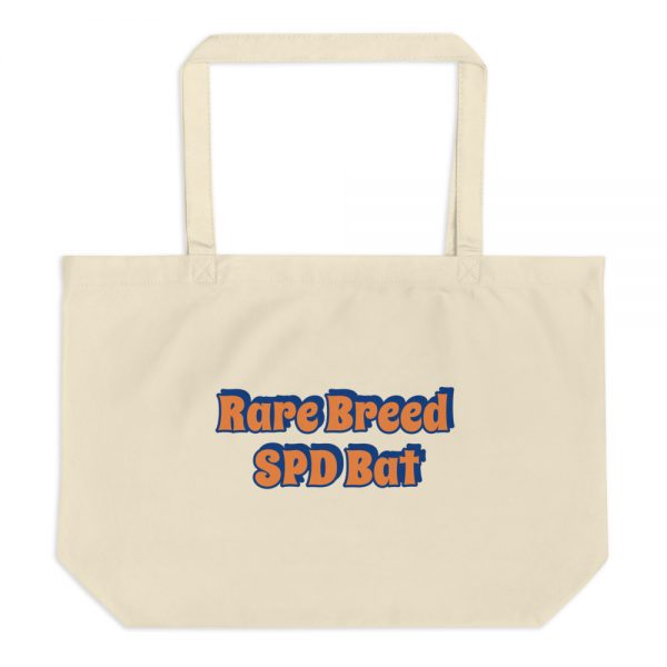 Large organic tote bag:Rare Breed SPD Bat - Image 3