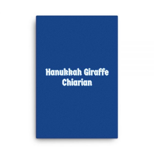 Canvas:  Hanukkah Giraffe Chiarian - Image 6