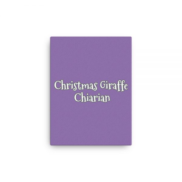 Canvas:  Christmas Giraffe Chiarian - Image 2