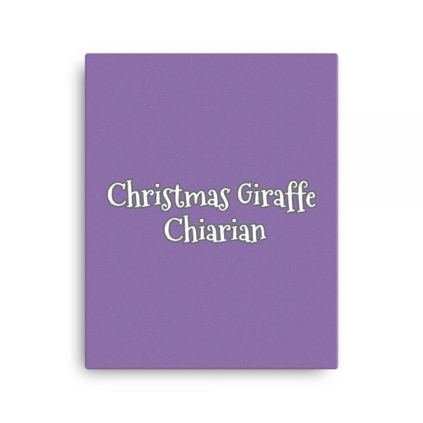 Canvas:  Christmas Giraffe Chiarian - Image 4