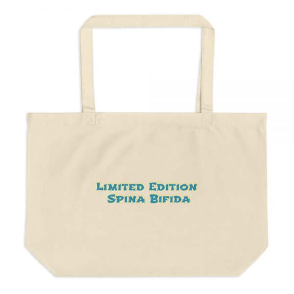 Large organic tote bag:Limited Edition Spina Bifida - Image 3