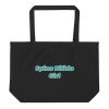 Large organic tote bag:Spina Bifida Girl