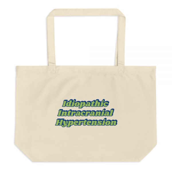 Large organic tote bag: Idiopathic Intracranial Hypertension - Image 3