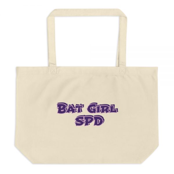 Large organic tote bag:Bat Girl SPD - Image 3