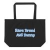 Large organic tote bag:Rare Breed AWS Bunny