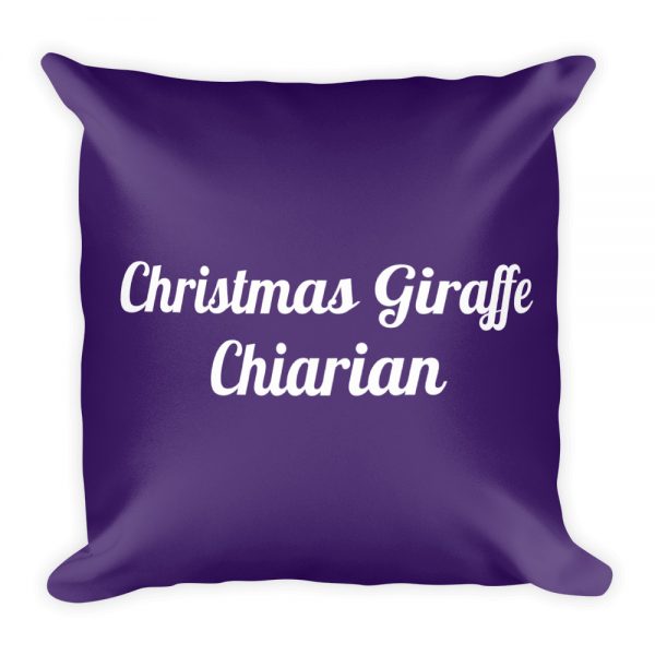 Basic Pillow:  Christmas Giraffe Chiarian - Image 3