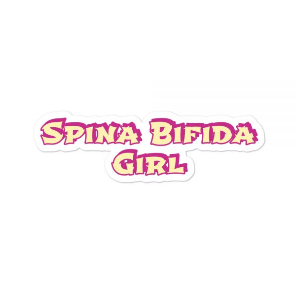 Bubble-free stickers:Spina Bifida Girl - Image 3