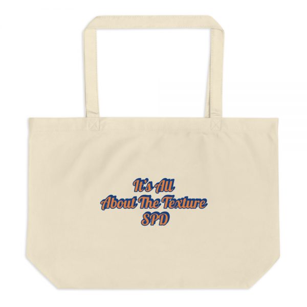 Large organic tote bag: It’s All About The Texture SPD - Image 3