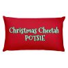 Basic Pillow:  Christmas Cheetah POTSIE