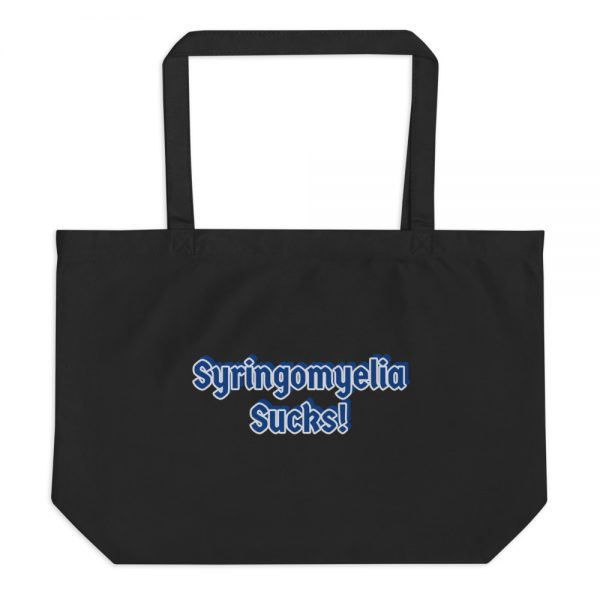 Large organic tote bag:Syringomyelia Sucks! - Image 2