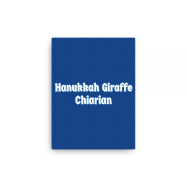 Canvas:  Hanukkah Giraffe Chiarian - Image 2