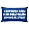 Basic Pillow:  I Survived ADEM I Can Survive Any Snowball Fight
