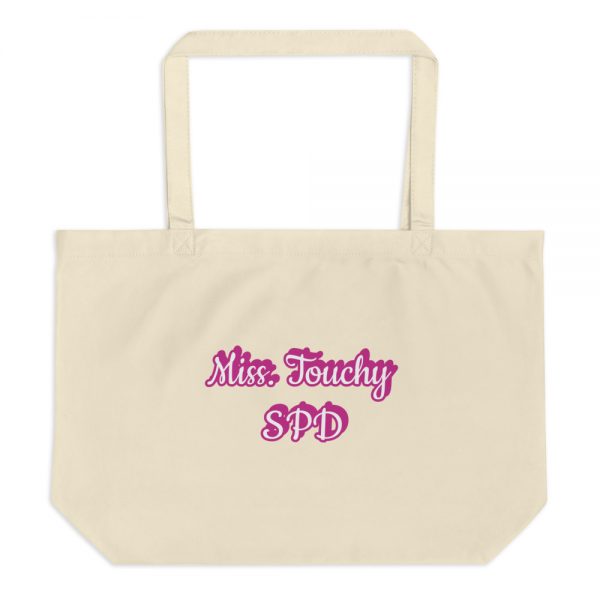 Large organic tote bag:  Miss. Touchy SPD - Image 3